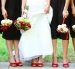 Custom dyed shoes for the entire wedding party